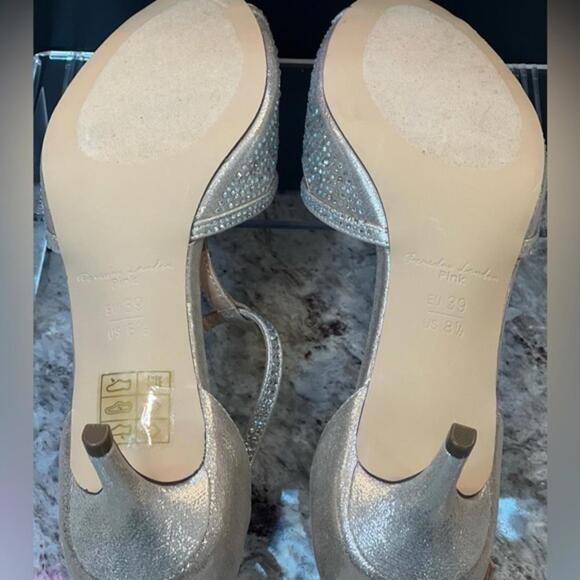 NEW Paradox London Pink Seva Sparkle Rhinestone Strappy Heels (PLXX006) - Picture 6 of 6